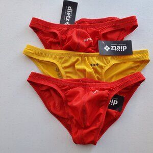 DELIO DIETZ - Men's Sport Mesh Bikini Briefs - Medium - Three Pairs - NWTS